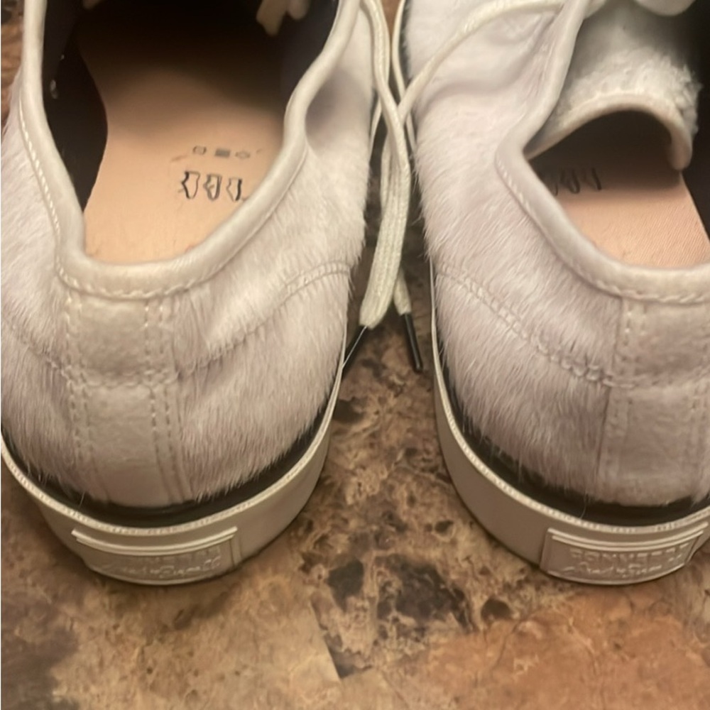 Converse Women's White Fur Sneakers